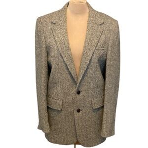 Vintage 1950s Harris Tweed 100% Wool Men's Blazer | Tailored in the USA